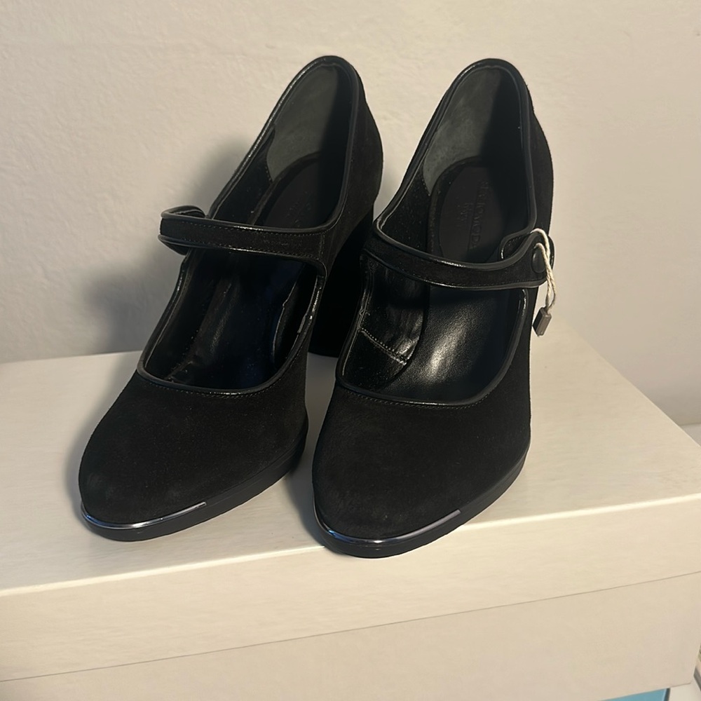 Spaziomoda Bologna- Camoscio Nero (Black Heels)